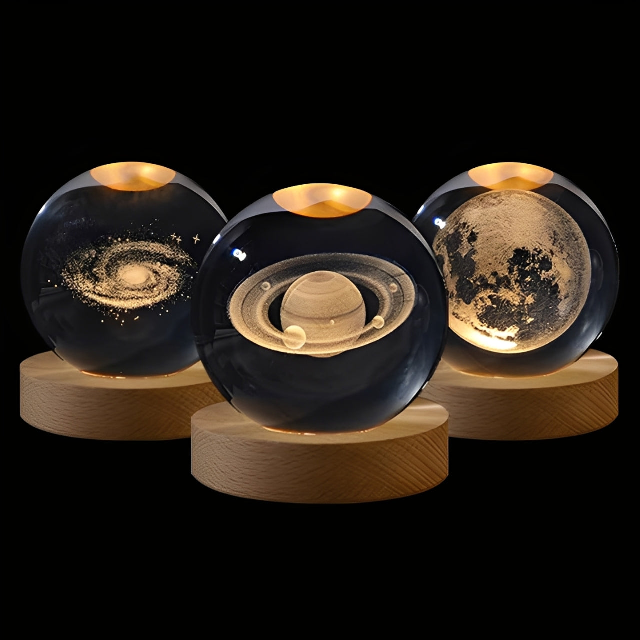 CosmoLumia Lámpara 3D de Cristal