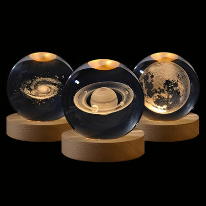 CosmoLumia Lámpara 3D de Cristal