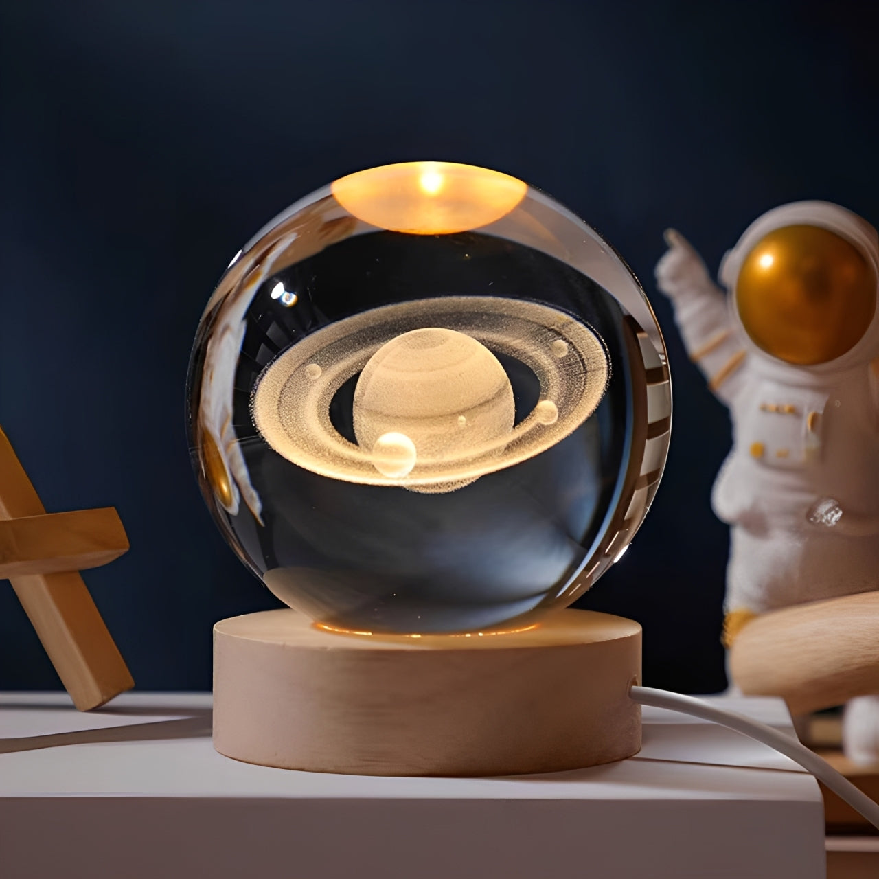 CosmoLumia Lámpara 3D de Cristal